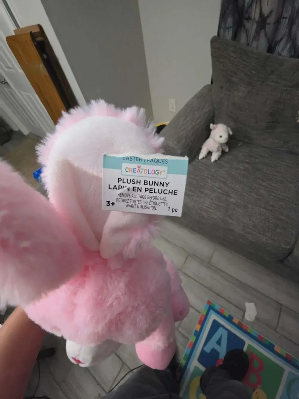 Creatology Pink Plush Bunny Easter Stuffed Toy
